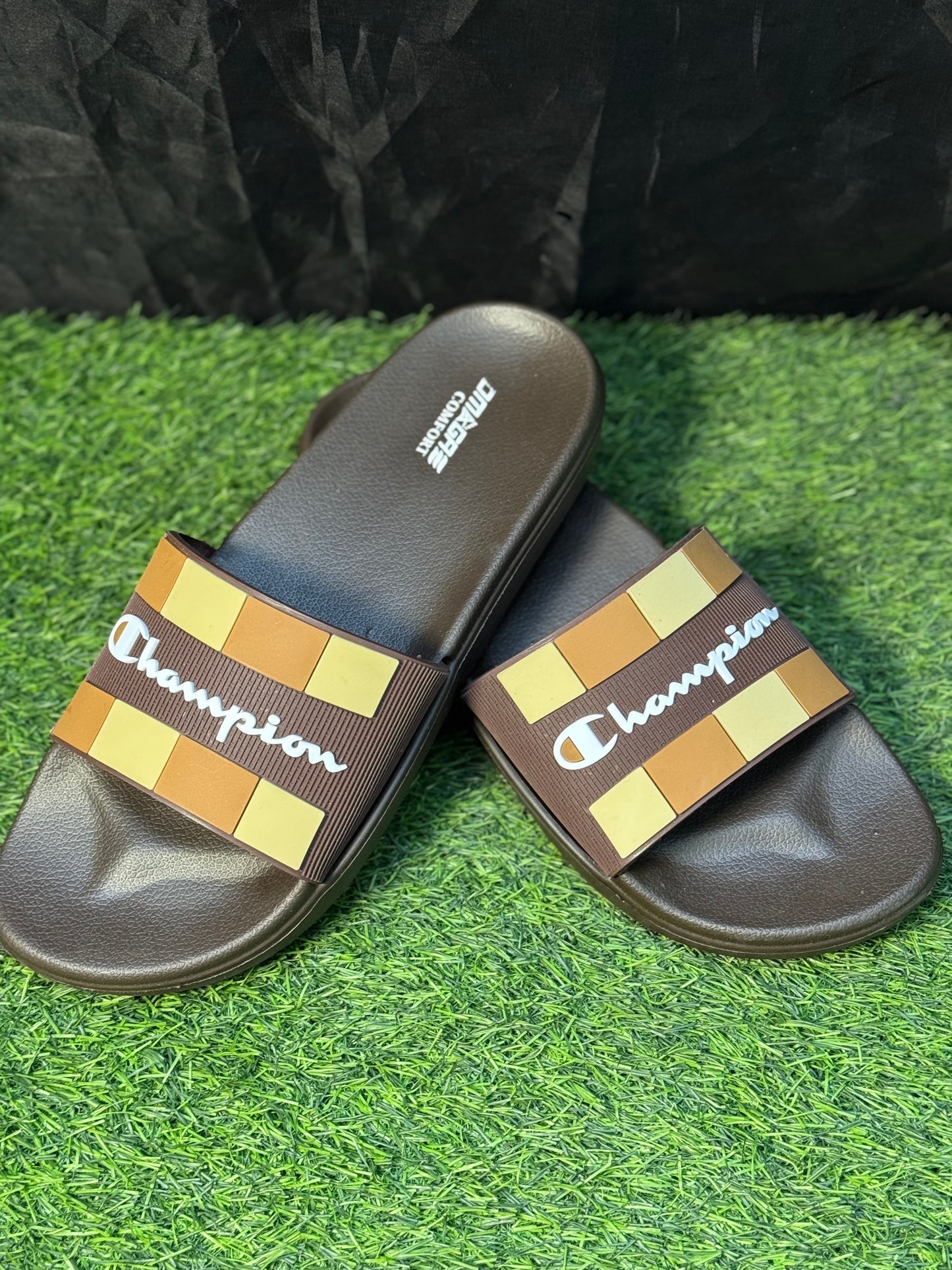 CHAMPION SLIDES BROWN | SOFT AND COMFORTABLE SOLE | “LIGHTWEIGHT”
