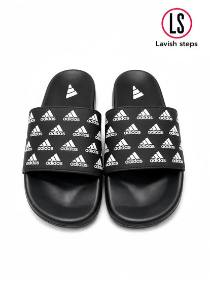 ADI-DAS FLEX SLIDES | ULTRA CUSHION FOAM | “LIGHTWEIGHT • ALL DAY COMFORT”