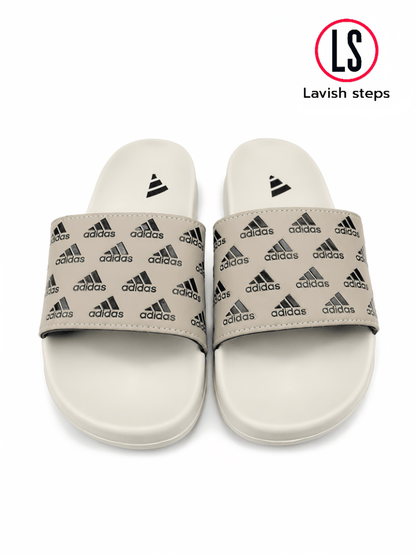 ADI-DAS FLEX SLIDES | ULTRA CUSHION FOAM | “LIGHTWEIGHT • ALL DAY COMFORT”