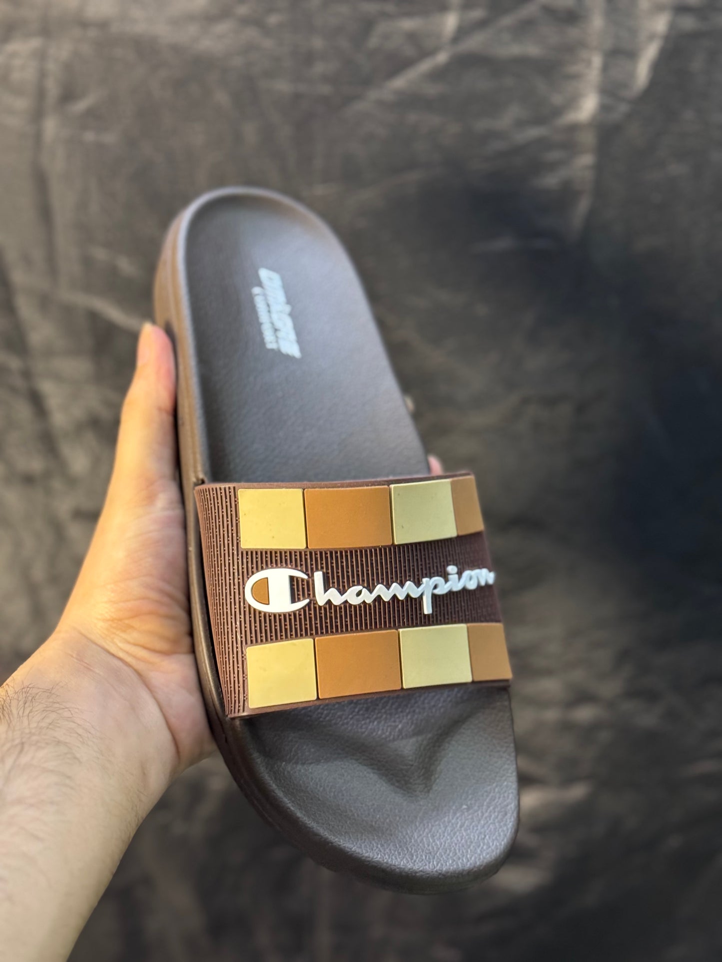 CHAMPION SLIDES BROWN | SOFT AND COMFORTABLE SOLE | “LIGHTWEIGHT”