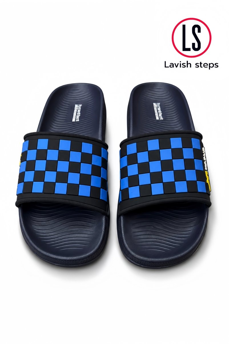 LAVISH ELITE CHECK SLIDES  | HYPER BURST RECOVERY SOLE | “LIMITED EDITION”