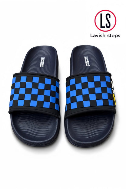 LAVISH ELITE CHECK SLIDES  | HYPER BURST RECOVERY SOLE | “LIMITED EDITION”