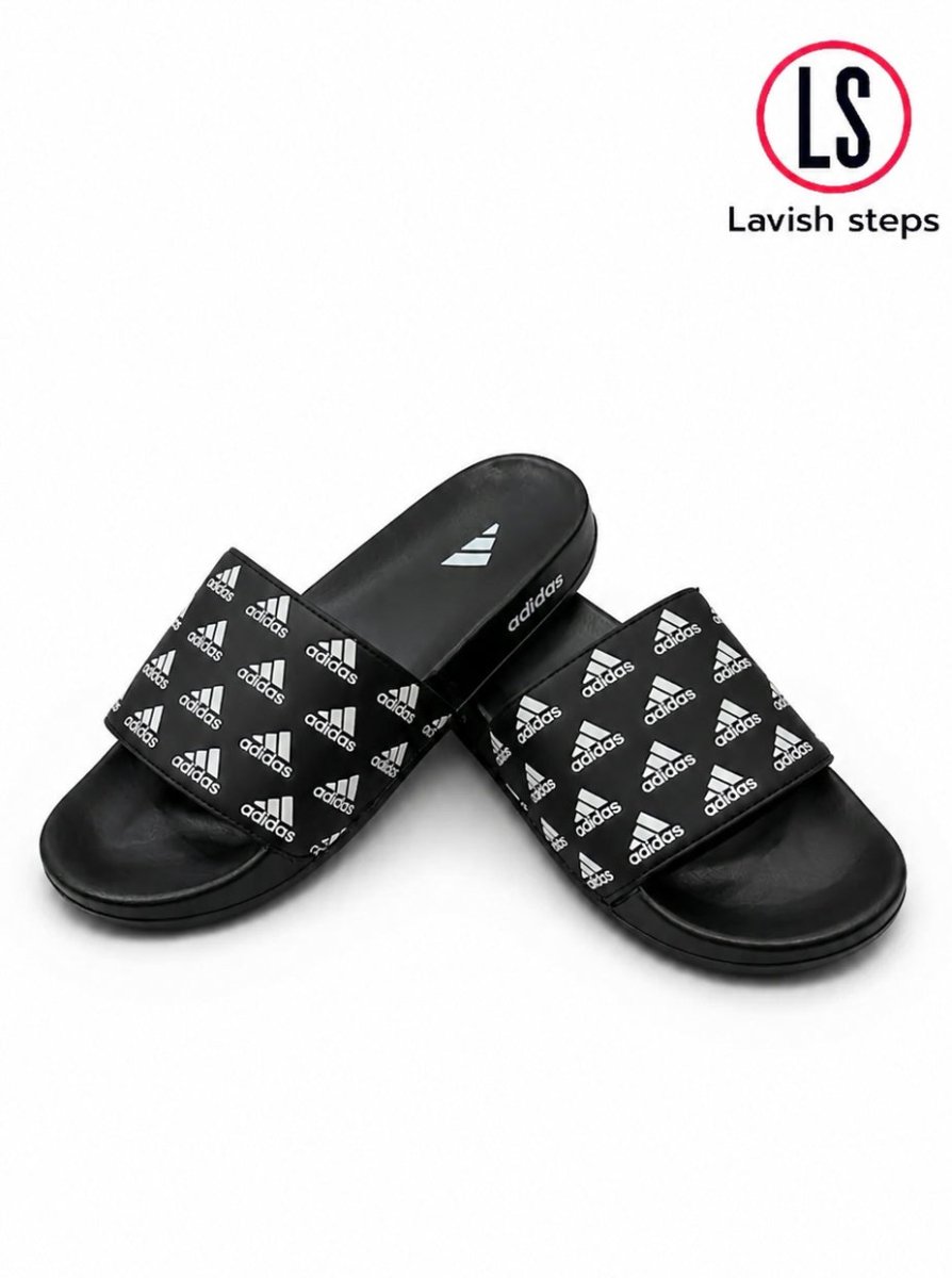 ADI-DAS FLEX SLIDES | ULTRA CUSHION FOAM | “LIGHTWEIGHT • ALL DAY COMFORT”