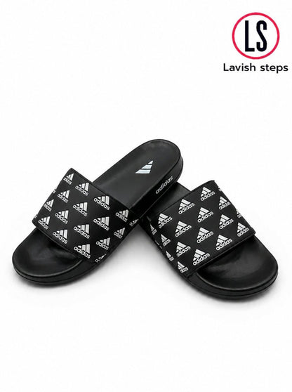ADI-DAS FLEX SLIDES | ULTRA CUSHION FOAM | “LIGHTWEIGHT • ALL DAY COMFORT”