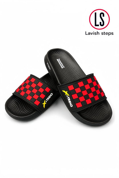 LAVISH ELITE CHECK SLIDES  | HYPER BURST RECOVERY SOLE | “LIMITED EDITION”
