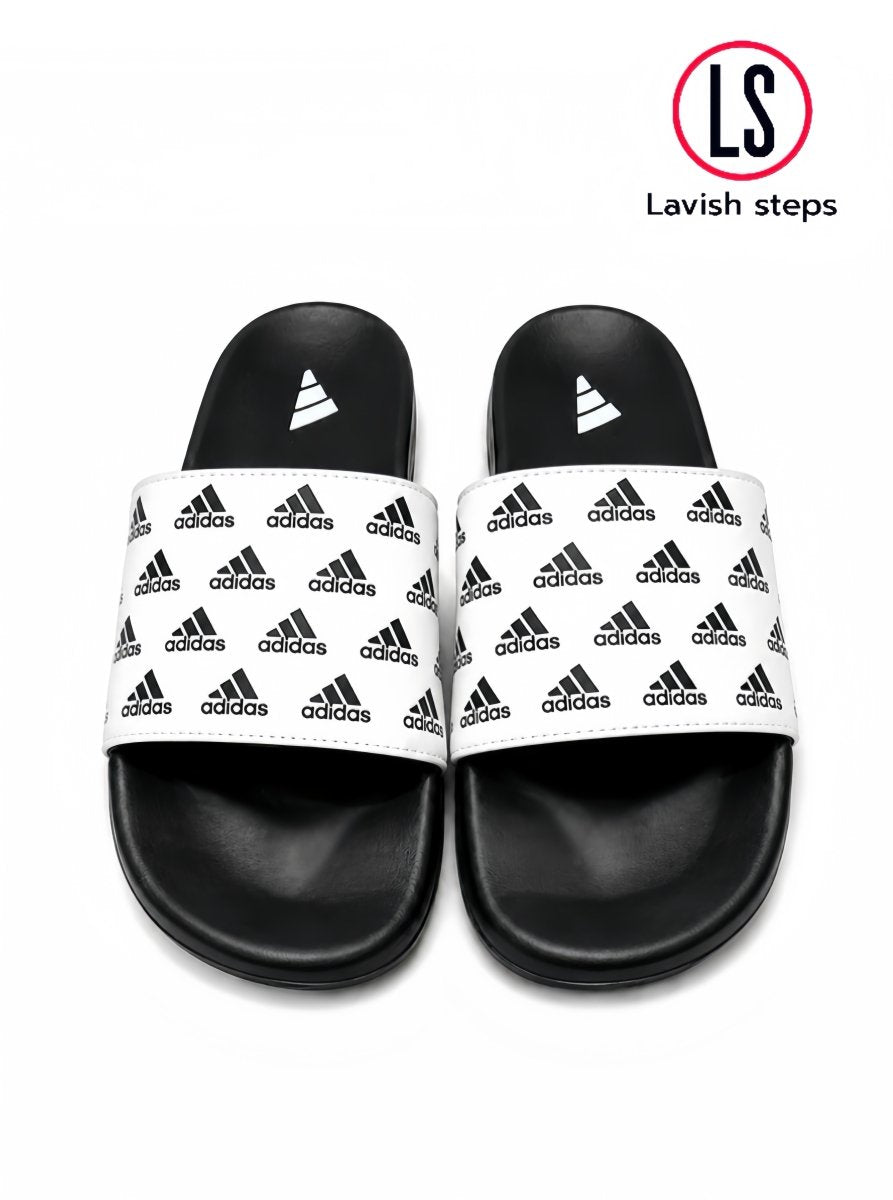 ADI-DAS FLEX SLIDES | ULTRA CUSHION FOAM | “LIGHTWEIGHT • ALL DAY COMFORT”