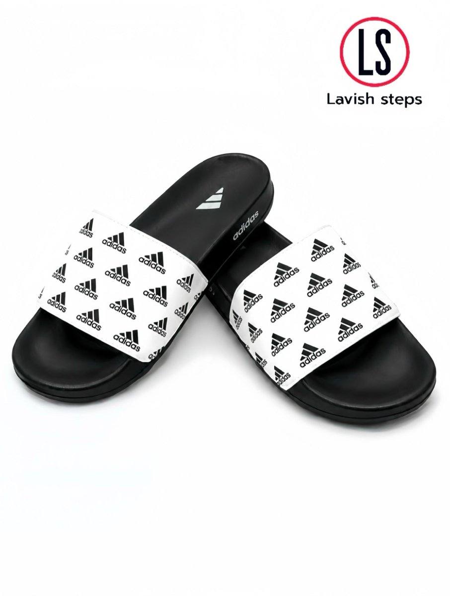 ADI-DAS FLEX SLIDES | ULTRA CUSHION FOAM | “LIGHTWEIGHT • ALL DAY COMFORT”