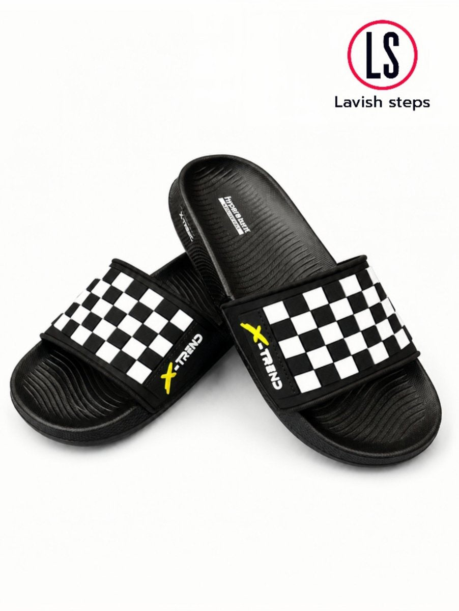 LAVISH ELITE CHECK SLIDES  | HYPER BURST RECOVERY SOLE | “LIMITED EDITION”