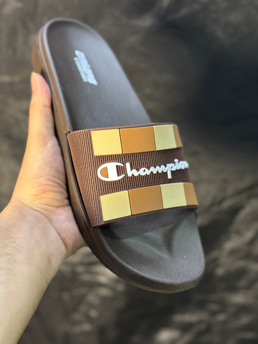 CHAMPION SLIDES BROWN | SOFT AND COMFORTABLE SOLE | “LIGHTWEIGHT”