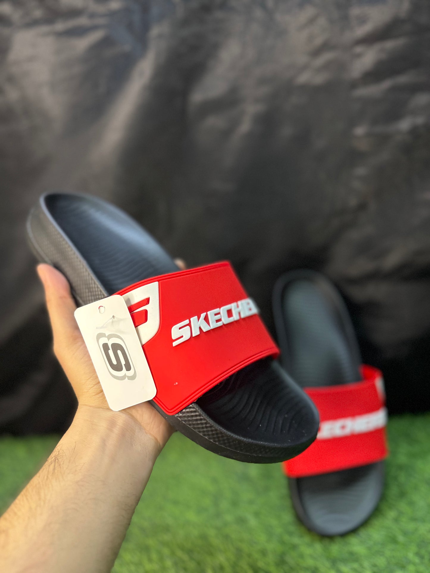 SKECHERS RED N BLACK | SOFT AND MEDICATED | “SPECIALLY MADE FOR FOOT PAIN RELIEF”