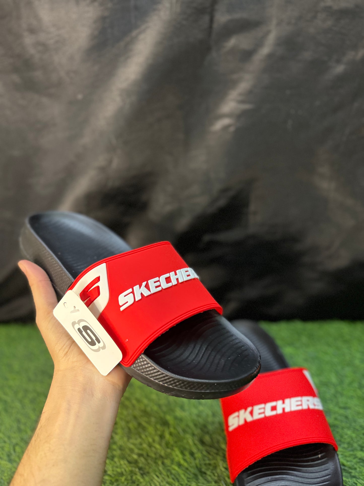 SKECHERS RED N BLACK | SOFT AND MEDICATED | “SPECIALLY MADE FOR FOOT PAIN RELIEF”